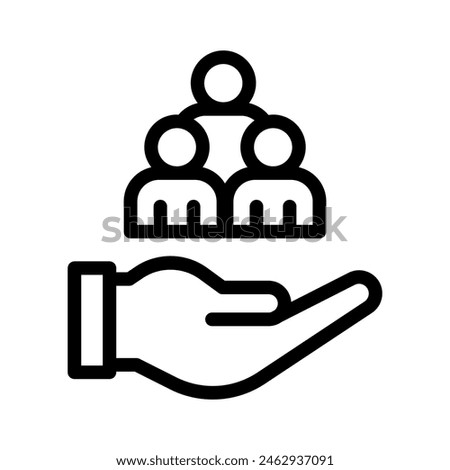 inclusive line icon illustration vector graphic. Simple element illustration vector graphic, suitable for app, websites, and presentations isolated on white background