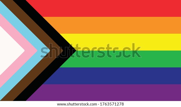 Inclusive Pride Flag Queer Lgbtqia Bipoc Stock Vector Royalty Free