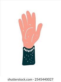 Inclusive symbol – raised hand embodying equality and acceptance