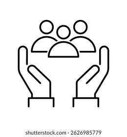 An Inclusive Worker Icon. Community Care. Inclusion Social Equity. Help or support Employee. Gender Equality Symbol.