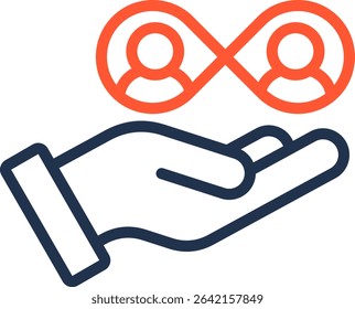 Inclusivity Icon Color Line Vector Illustration