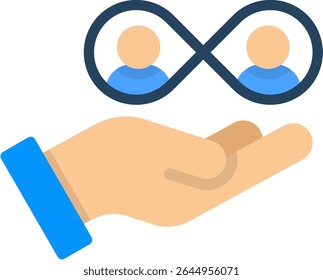 Icono de inclusión Ilustración vectorial plana