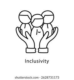 Icono de estilo de contorno de Vector de inclusión. Archivo Eps 10