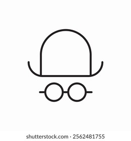 incognito access icon sign vector