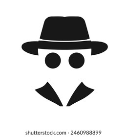 incognito, anonymous - vector icon, isolated