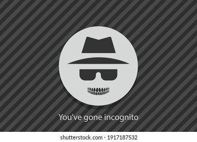 Incognito Icon. Browse in private. Vector Illustration
