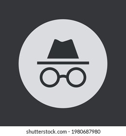 Incognito Icon. Browse in private. Vector Illustration EPS10.