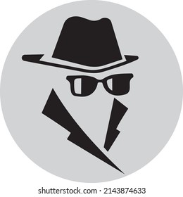 Incognito icon design. Detective icon vector illustration.