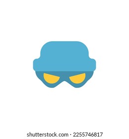 incognito icon, hat and mask, vector illustration