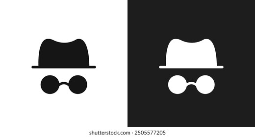 Incognito icon logo set vector
