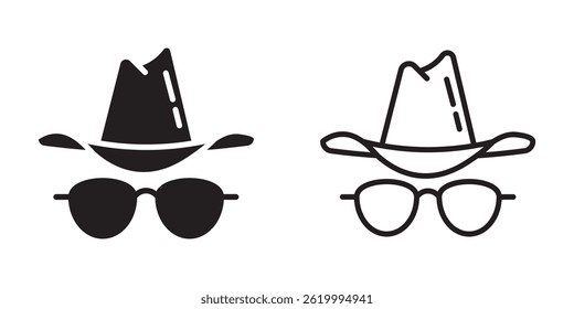incognito icon on white background