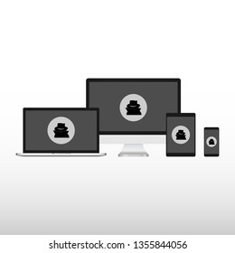 Incognito Icon Vector Illustration. Browse in private different devices