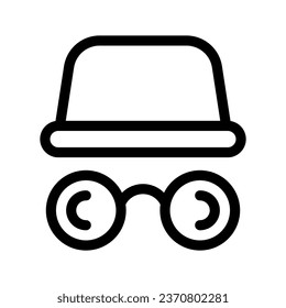 Incognito Icon Vector Symbol Design Illustration