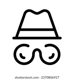Incognito Icon Vector Symbol Design Illustration