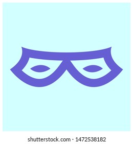 incognito logo is a simple logo, like incognito logo in a simple blue color, suitable for various needs of your company or business logo,