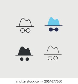 Incognito Private Browsing Vector Icon