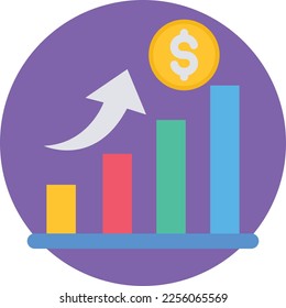 Income Chart  Vector Icon which is suitable for commercial work and easily modify or edit it
