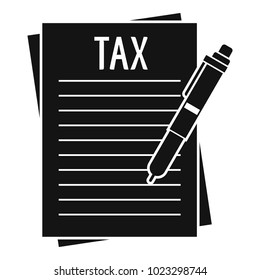 Income declaration icon. Simple illustration of income declaration vector icon for web