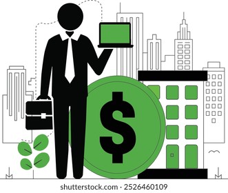 Income Growth Concept. Businesspeople Characters Teamwork Cooperation. Team of Businesspeople Climbing Growing Arrow Chart, Financial Success, Wealth and Money Grow. Cartoon People Vector Illustration
