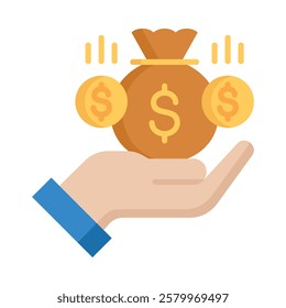 Income Icon Element For Design