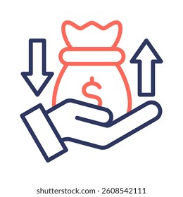 Income Icon Element for Design