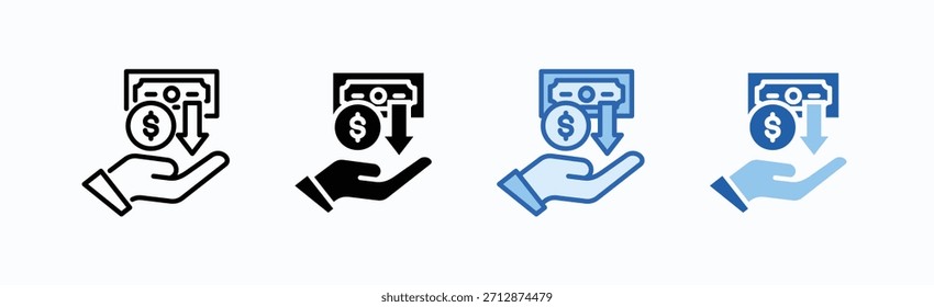 Vector aislado de la Colección del estilo múltiple de la hoja del icono del ingreso