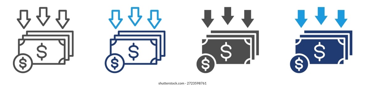 income icon sheet multiple style