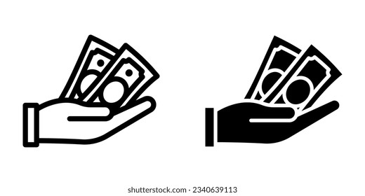 Income icon. sign for mobile concept and web design. vector illustration