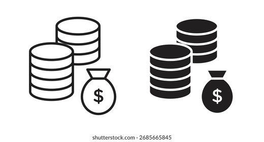 Income icon simple vector symbol