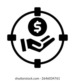 income icon vector design - high quality glyph style