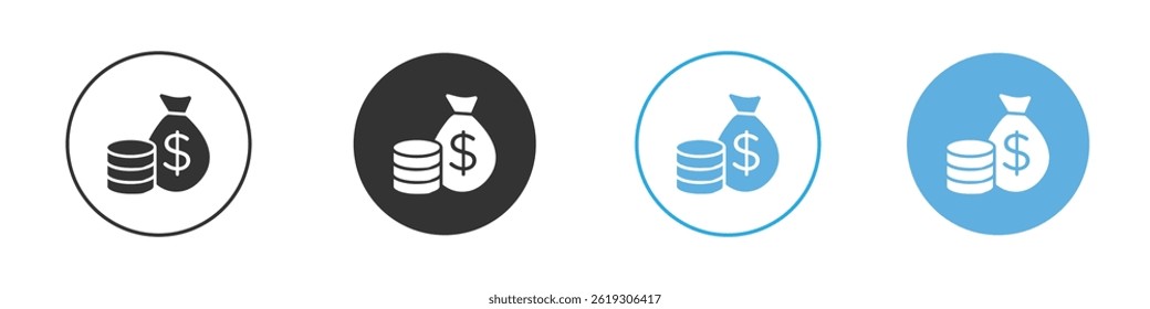 Conjunto de gráficos de Vector de iconos de ingresos