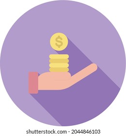 Imagen vectorial de icono de ingreso. También se puede usar para Fitness físico. Adecuado para aplicaciones móviles, aplicaciones web y medios impresos.