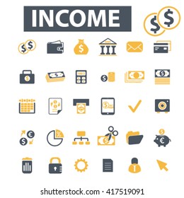 iconos de ingresos
