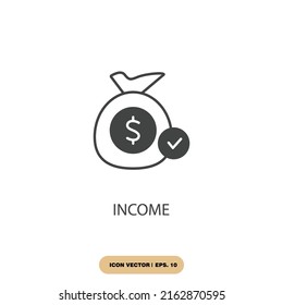 income icons  symbol vector elements for infographic web