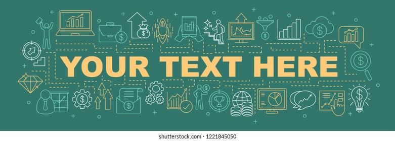 Income increasing word concepts banner. Business development. Profit rise. Presentation, website. Isolated lettering typography idea with linear icons. Vector outline illustration