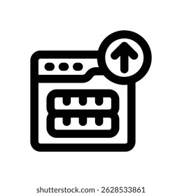income line icon. Clean and minimalist vector icon for websites, mobile apps, presentations, and logos. Fully scalable and customizable for any project.