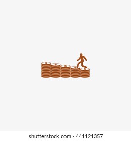 income, money, growth, icon