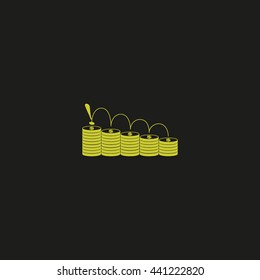 income, money, growth, icon
