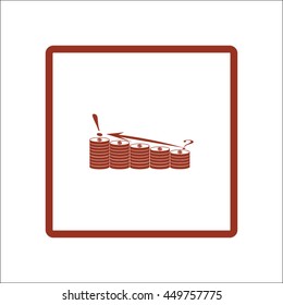 income, money, growth, icon