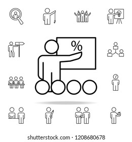income presentation icon. Business Organisation icons universal set for web and mobile