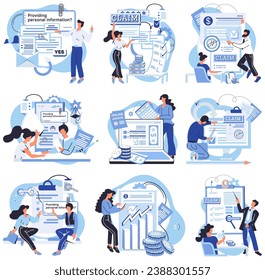 Income reporting vector illustration. Budgeting prevents overspending and financial troubles Detailed analysis uncovers hidden trends in data Payment methods should align with customer satisfaction