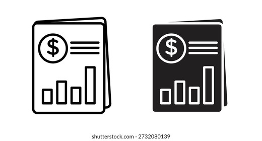 Conceito de ícone de declaração de renda. pixel perfeito ícone de ui linear.