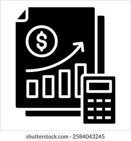 Income Statement Icon Element For Design