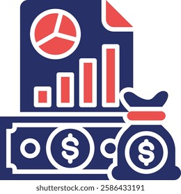 Income Statement Icon Element For Design