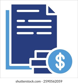 Income Statement Icon Element For Design