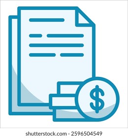 Income Statement Icon Element For Design