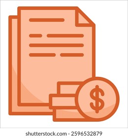 Income Statement Icon Element For Design