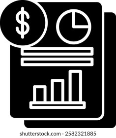 Income Statement Icon Symbol Art Sign