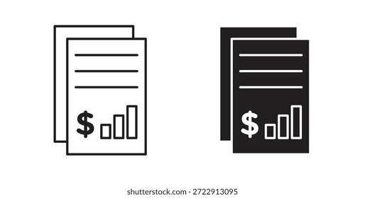 Income statement icon for web and app. vector illustration eps