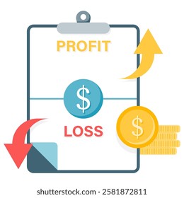 income statement, report and financial illustrations